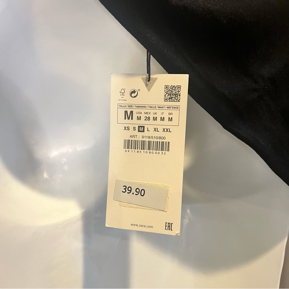 Zara Velvet Asymmetrical Bodysuit - Picture 4 of 4